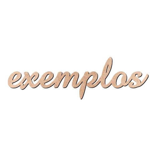 Recorte exemplos Amaze / MDF 3mm