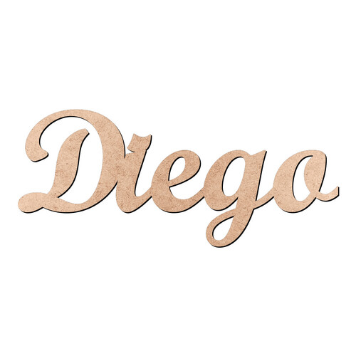 Recorte Diego Script Mt Std / MDF 3mm