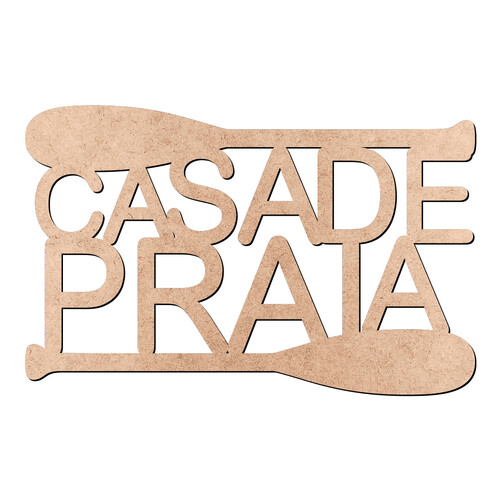 Recorte Casa de Praia / MDF 3mm