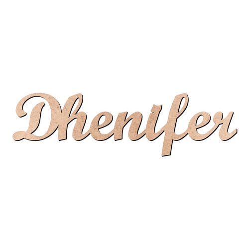 Recorte Dhenifer Script Mt Std / MDF 3mm