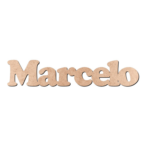 Recorte Marcelo Cooper Black / MDF 3mm