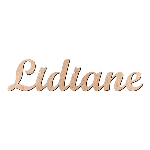 Recorte Lidiane Script Mt Std / MDF 3mm