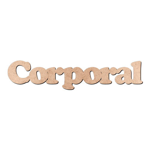 Recorte Corporal Cooper Black / MDF 3mm