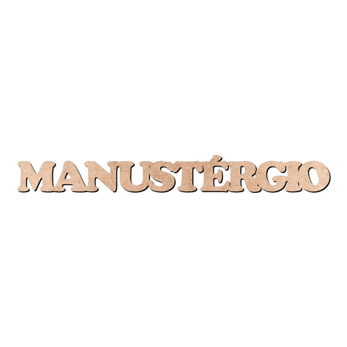 Recorte MANUSTÉRGIO Cooper Black / MDF 3mm