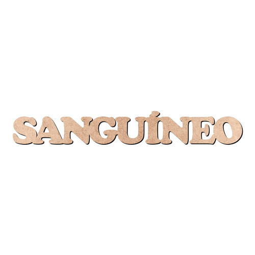 Recorte SANGUÍNEO Cooper Black / MDF 3mm