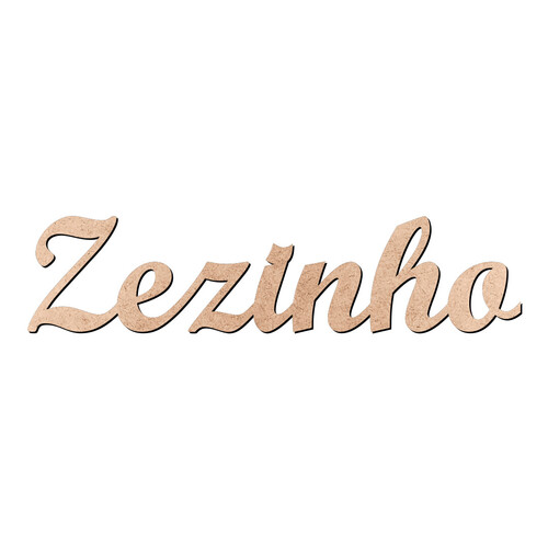 Recorte Zezinho Script Mt Std / MDF 3mm