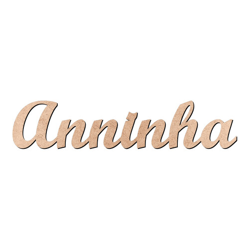 Recorte Anninha Script Mt Std / MDF 3mm