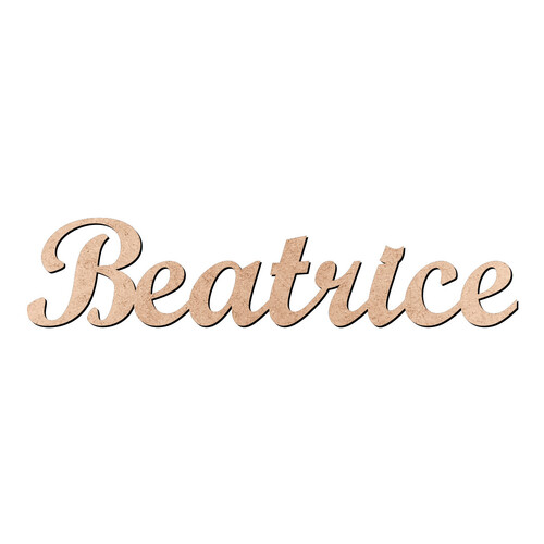Recorte Beatrice Script Mt Std / MDF 3mm