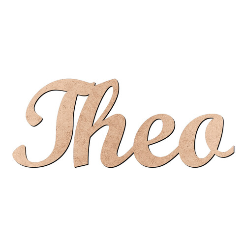 Recorte Theo Script Mt Std / MDF 3mm