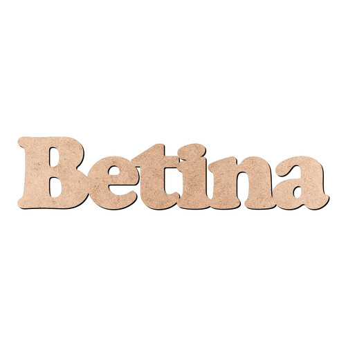 Recorte Betina Cooper Black / MDF 3mm