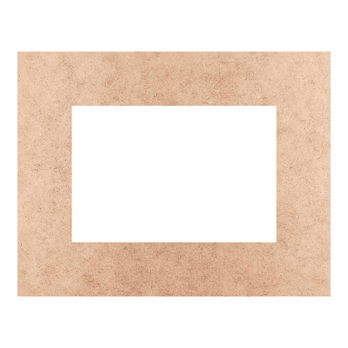 Recorte Moldura Ret 18 x 23 cm Borda 4 cm / MDF 3mm
