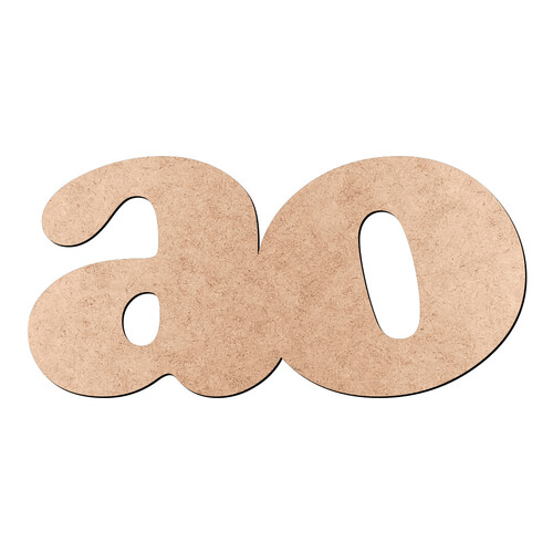 Recorte ao Cooper Black / MDF 3mm