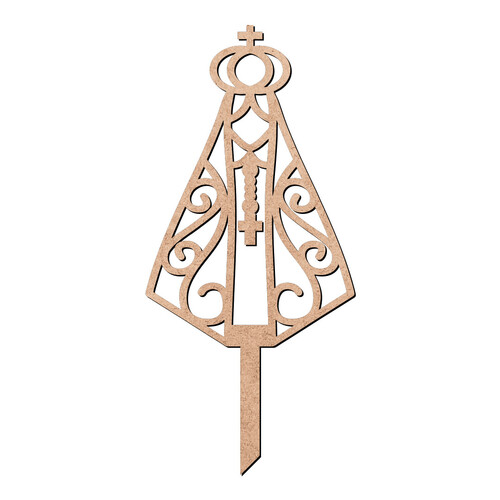 Recorte Enfeite Cravar Nossa Senhora / MDF 3mm