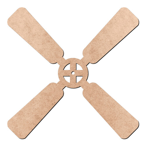 Recorte Hélices Moinho Lisas / MDF 3mm