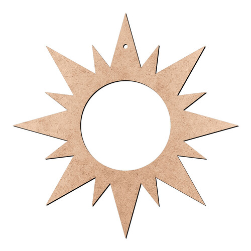 Recorte Sol Furinho / MDF 3mm