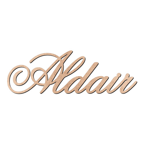 Recorte Aldair Old Script / MDF 3mm
