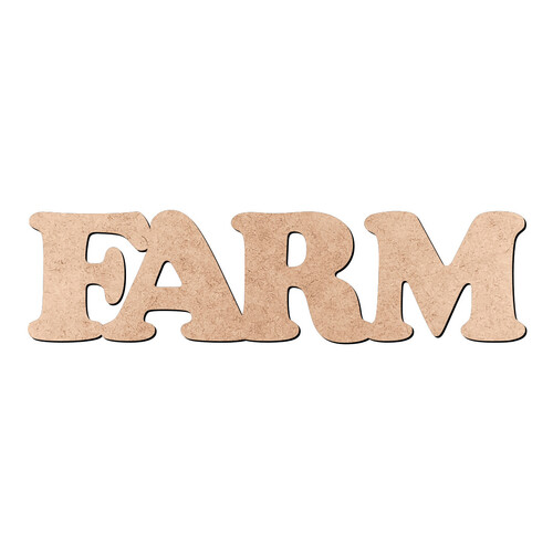 Recorte FARM Cooper Black / MDF 3mm