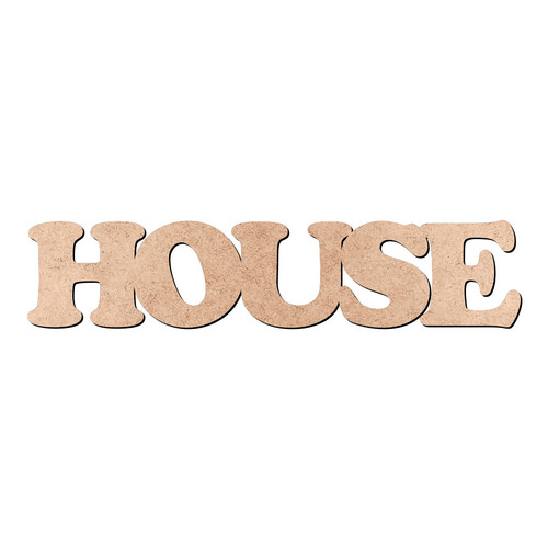 Recorte HOUSE Cooper Black / MDF 3mm