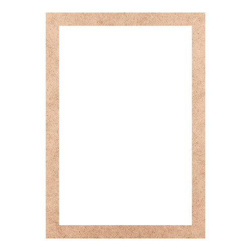 Recorte Moldura Ret 68 x 48 cm Borda 4 cm / MDF 3mm