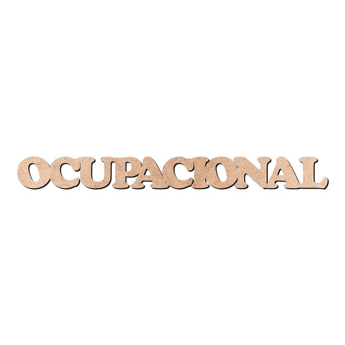 Recorte OCUPACIONAL Cooper Black / MDF 3mm