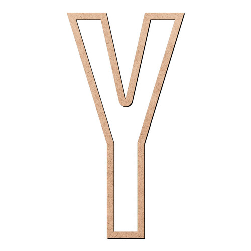Recorte Letra Y Vazada / MDF 3mm
