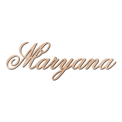Recorte Maryana Old Script / MDF 3mm
