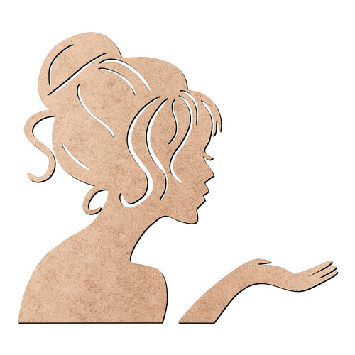 Recorte Mulher Banheira / MDF 3mm