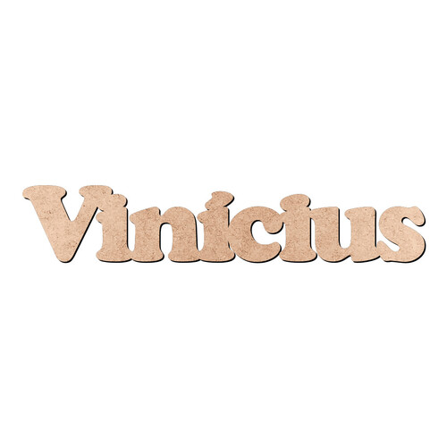 Recorte Vinícius Cooper Black / MDF 3mm