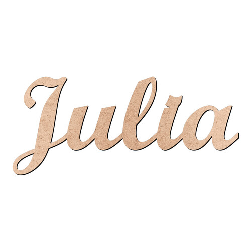 Recorte Julia Script Mt Std / MDF 3mm