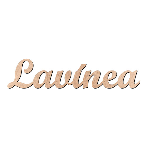 Recorte Lavínea Script Mt Std / MDF 3mm