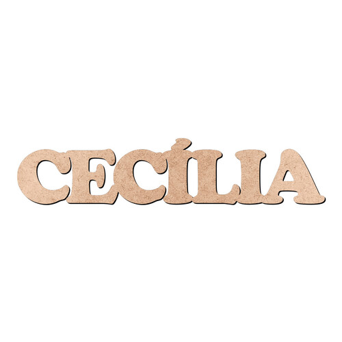 Recorte CECÍLIA Cooper Black / MDF 3mm