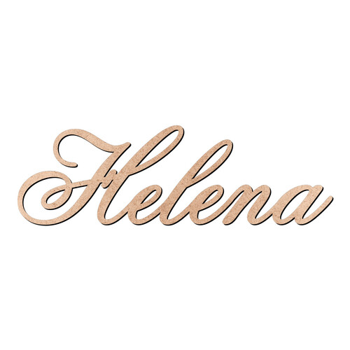 Recorte Helena Old Script / MDF 3mm