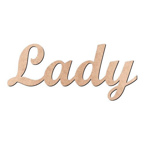Recorte Lady Script Mt Std / MDF 3mm
