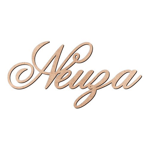 Recorte Neuza Old Script / MDF 3mm