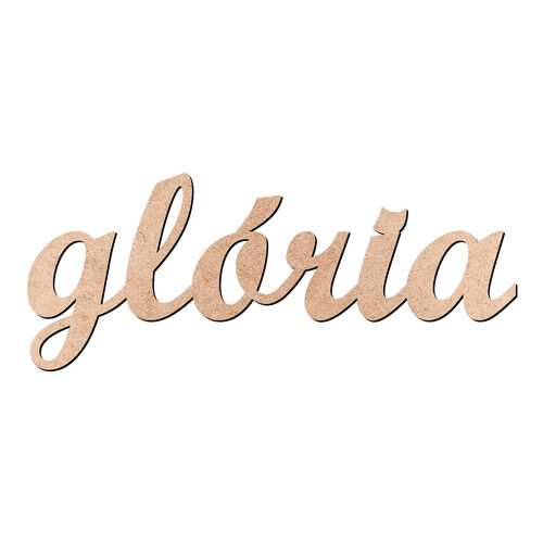 Recorte glória Script Mt Std / MDF 3mm