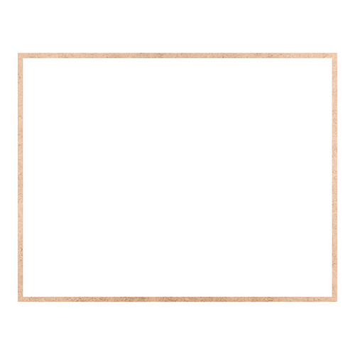 Recorte Moldura Ret 46 x 59 cm Borda 1 cm / MDF 3mm