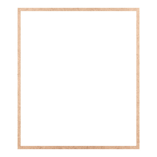 Recorte Moldura Ret 44 x 38 cm Borda 1 cm / MDF 3mm