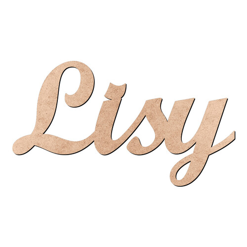 Recorte Lisy Script Mt Std / MDF 3mm