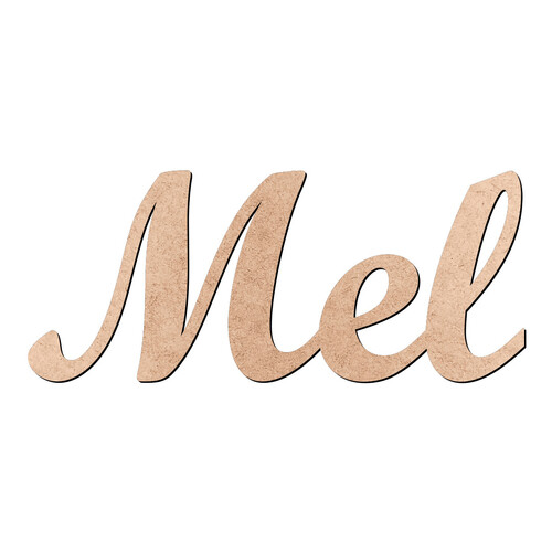 Recorte Mel Script Mt Std / MDF 3mm