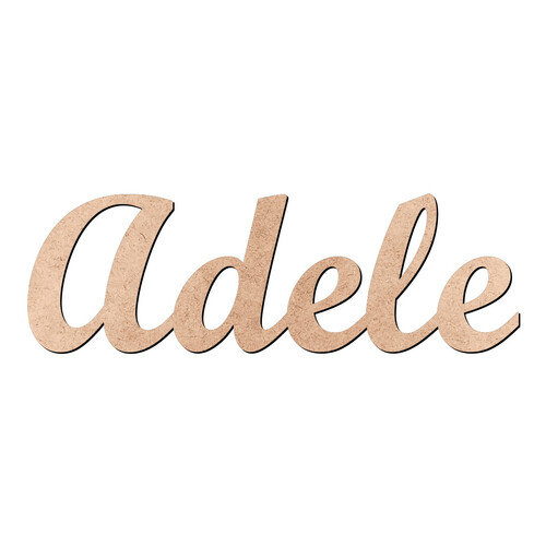 Recorte Adele Script Mt Std / MDF 3mm