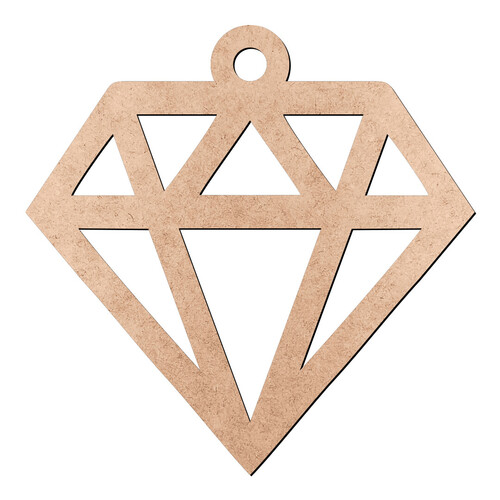 Recorte Diamante Furinho / MDF 3mm