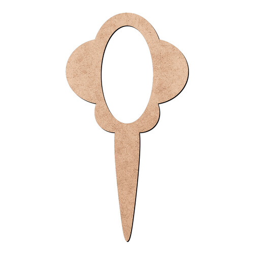 Recorte Moldura Espelho de Mão / MDF 3mm