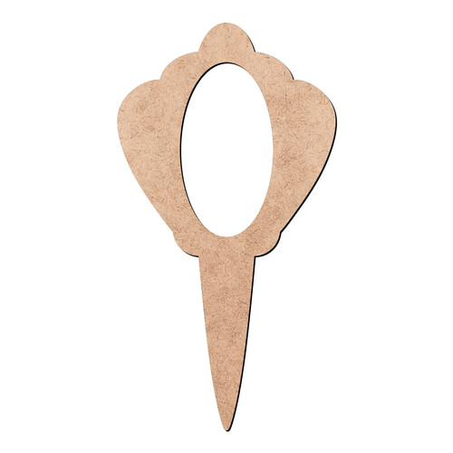 Recorte Moldura Espelho de Mão / MDF 3mm