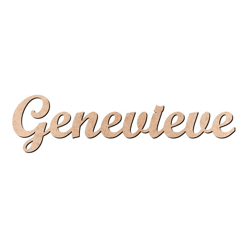 Recorte Genevieve Script Mt Std / MDF 3mm