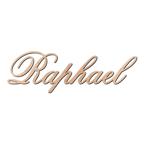 Recorte Raphael Old Script / MDF 3mm