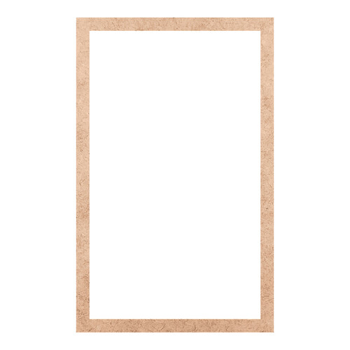 Recorte Moldura Ret 70 x 44 cm Borda 3 cm / MDF 3mm