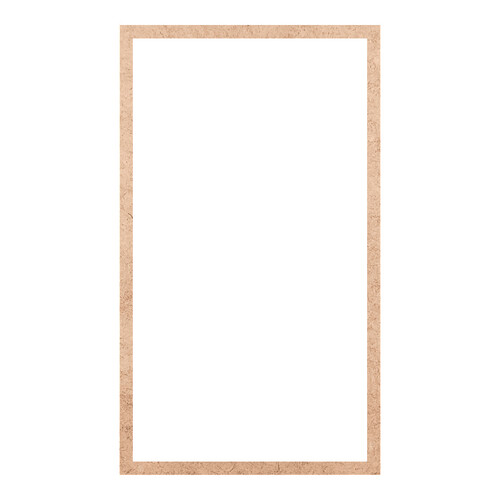 Recorte Moldura Ret 100 x 58 cm Borda 3 cm / MDF 3mm