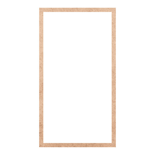 Recorte Moldura Ret 100 x 55 cm Borda 3 cm / MDF 3mm