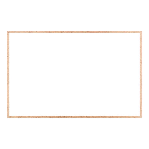 Recorte Moldura Ret 46 x 71 cm Borda 1 cm / MDF 3mm