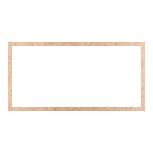 Recorte Moldura Ret 50 x 100 cm Borda 3 cm / MDF 3mm